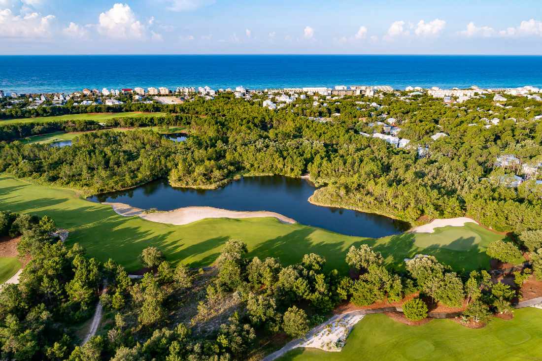 The extensive practice facilities at Camp Creek, equipped to perfect your swing.