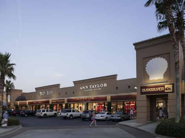 Shopping spree at Silver Sands Outlet Mall.