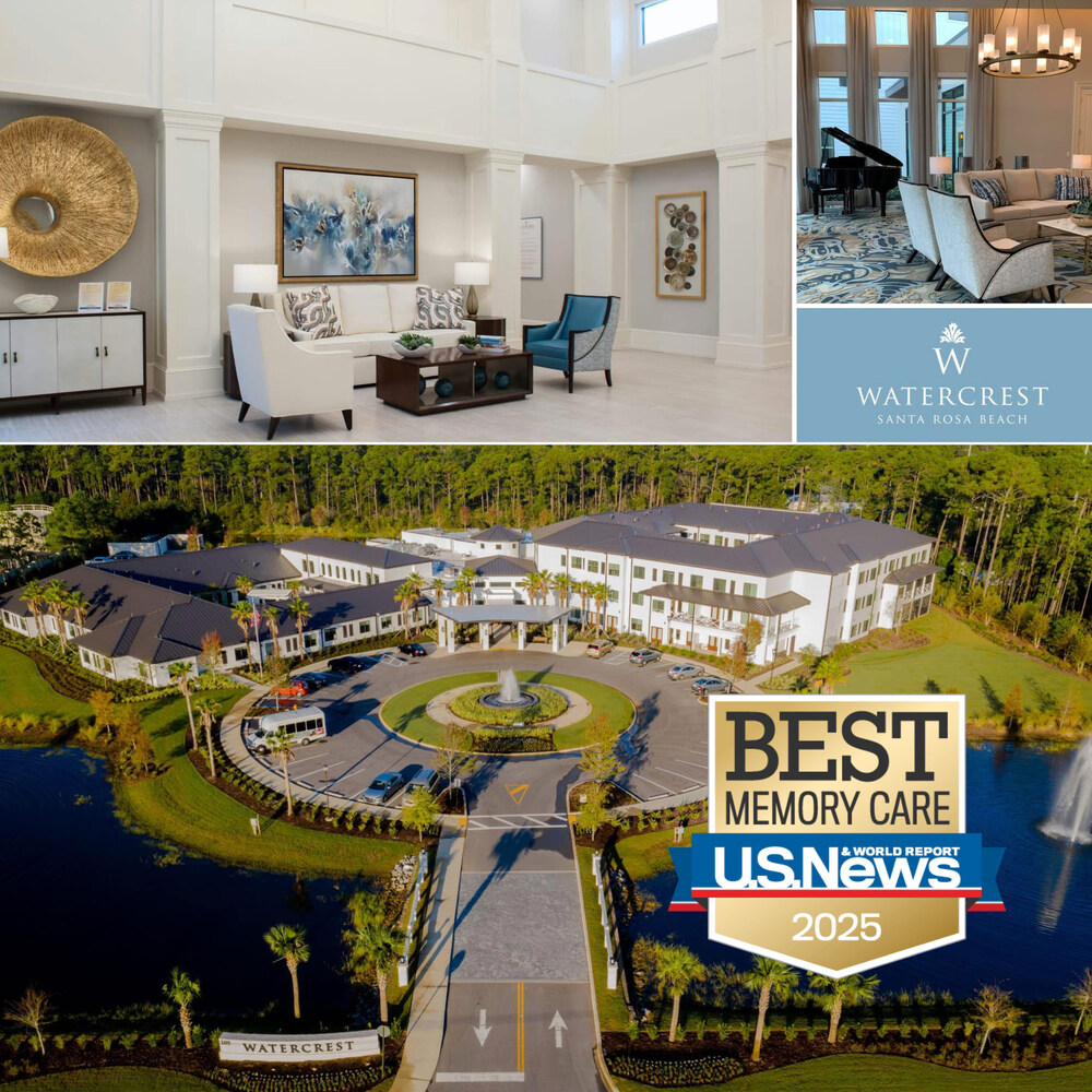 U.S. News & World Report's Nationwide Senior Living Survey highlights Watercrest Santa Rosa Beach.