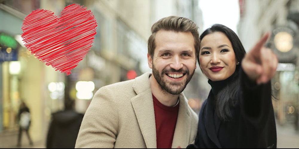 Couple enjoying a romantic scavenger hunt date night in Panama City Beach, embodying the City LOVE Scavenger Hunt experience.